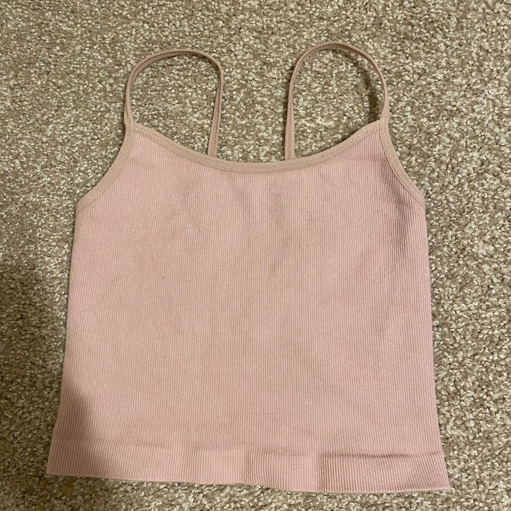 Cropped Ribbed Tank - Picture 1 of 3